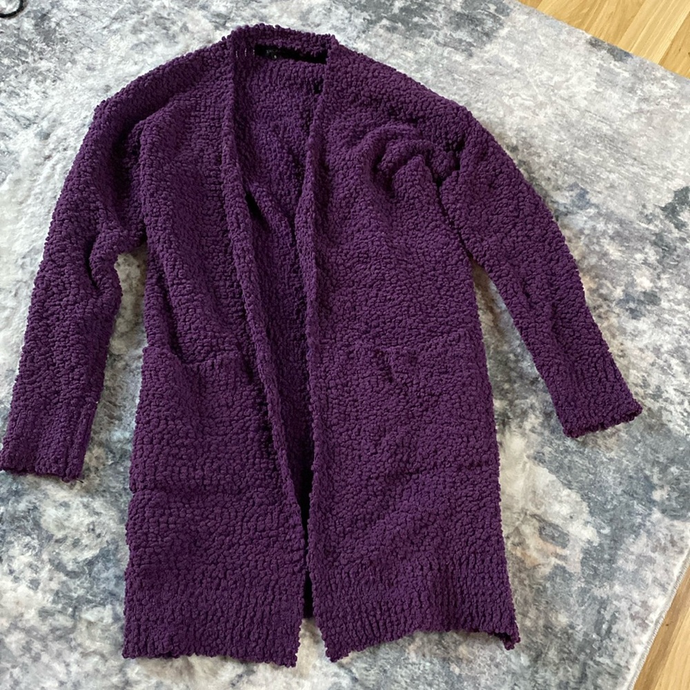 Purple Cardigan Small